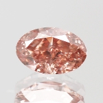 ☆ソーティング付 UV蛍光 VS2 ピンクダイヤモンド オーバル FANCY DEEP ORANGY PINK 0.168ct<br><br>※こちらのルースを使用してのカスタマイズもお受けできます。誕生石4月