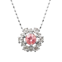 Xmas新作限定価格 ロードクロサイト ローズカットダイヤモンド ペンダントトップ オッティモ チェーン無し <br>PT900 K18 K10対応<br> 12/11(木)迄 ￥104390→￥83512税込 割引対象外