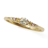 1{ K18YG UVu 0.24ct }`J[_Ch O  12 TCYύX܂ a4