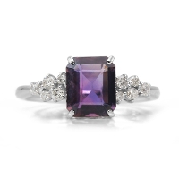 スピネル ローズカットダイヤ・カラーストーンのオーダージュエリー