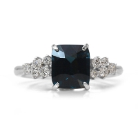 ����1�{ PT900 1.848ct �u���[�X�s�l�� 0.17ct �_�C�������h �����O 12�� �T�C�Y�ύX����܂� �a����8��