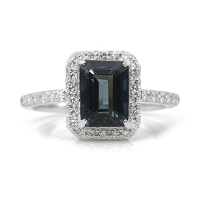 ����1�{ PT900 2.18ct �u���[�X�s�l�� 0.33ct �_�C�������h �����O 12�� �T�C�Y�ύX����܂� �a����8��