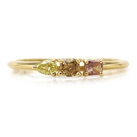 ����P�{ K18YG 0.34ct �}���`�J���[�_�C�������h �����O 11�� �T�C�Y�ύX����܂� �a����4��
