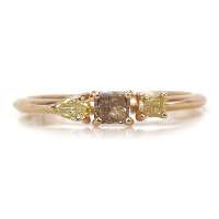 ����P�{ K18PG 0.36ct �}���`�J���[�_�C�������h �����O 11�� �T�C�Y�ύX����܂� �a����4��